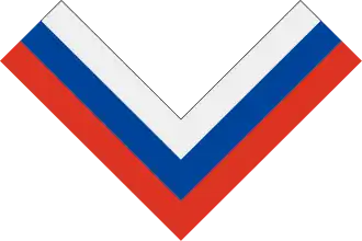 бело-сине-красный нарукавный шеврон