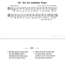 Мелодия к песне из сборника 1856 года