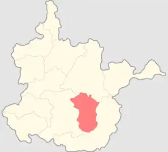 Павловский уезд на карте