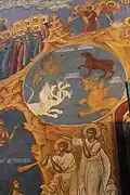 Страшный суд. Четыре царства. Западная стена четверика