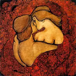 Всеволод Максимович. «Поцелуй», 1913 г.