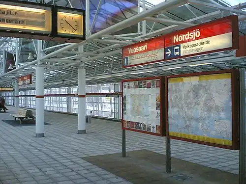 Вид на платформу