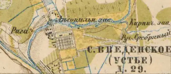 План села Введенское. 1885 год