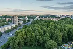 Вид с колеса обозрения в центральном парке