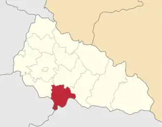 Виноградовский район на карте