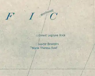 Риф на карте Тихого океана 1921&nbsp;года