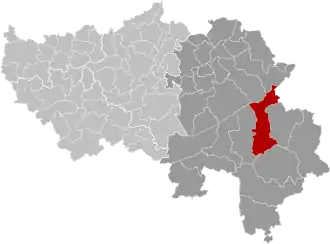 Расположение муниципалитета на карте провинции
