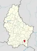 Расположение коммуны на карте Люксембурга