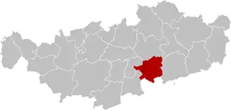 Расположение муниципалитета на карте провинции