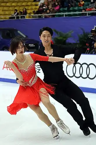 Чжао Кайгэ и его партнёрша Ван Сяотунна Гран-при Китая (2017)