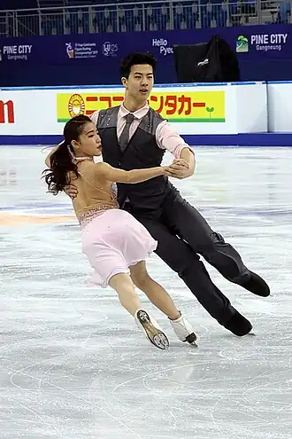 Лю Синьюй и его партнёрша Ван Шиюэ (2017)