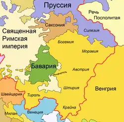 Итоги войны согласно Тешенскому договору: Бавария сохранила самостоятельность, Габсбурги получили Иннфиртель