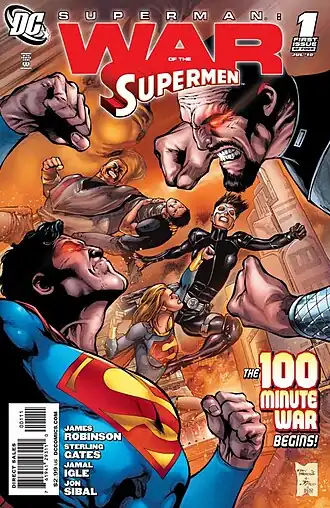 Обложка Superman: War of the Supermen #1