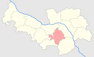 Блонский уезд на карте