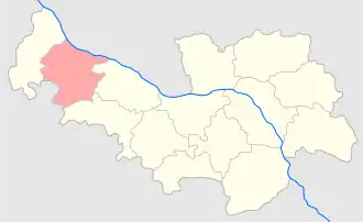 Влоцлавский уезд на карте