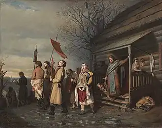 Сельский крестный ход на Пасхе. 1861. Государственная Третьяковская галерея