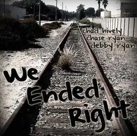 Обложка сингла Дебби Райанпри участии Чада Хайвли и Чейза Райана «We Ended Right» (2011)
