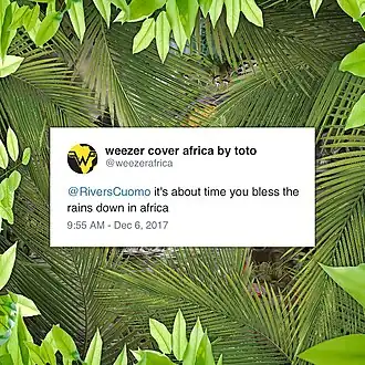 Обложка сингла Weezer ««Africa»» ()