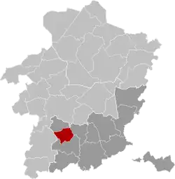 Расположение муниципалитета на карте провинции
