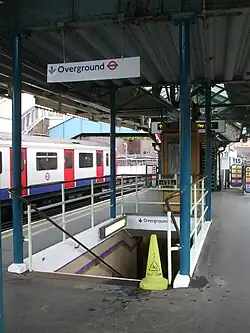 Переход на надземную линию