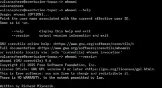 Скриншот программы Whoami