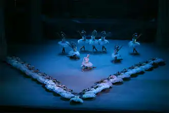 Сцена из балета «Лебединое озеро»