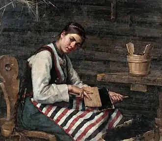 Karstaava tyttö, 1883