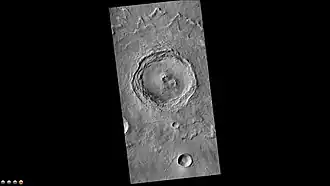 Снимок камеры CTX на спутникеMars Reconnaissance Orbiter