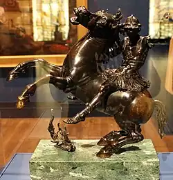 Всадник (Марк Курций). 1562—1565. Бронза. Художественный музей скорости, Луисвилль, Кентукки, США