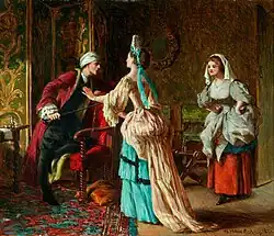 Сцена из пьесы Мольера «Мнимый больной», 1857, Музей Виктории и Альберта