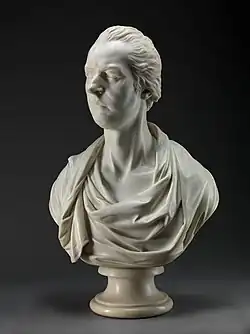 Портрет У. Питта. 1807. Мрамор. Йельский университет, Нью-Хэйвен, Коннектикут