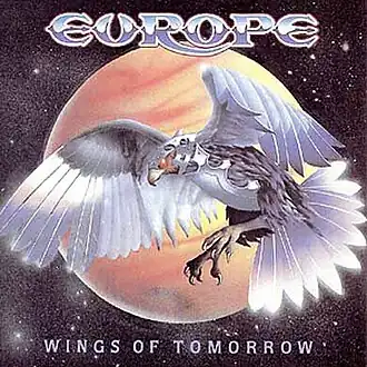 Обложка альбома Europe «Wings of Tomorrow» (1984)