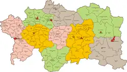 Полесское воеводство на карте