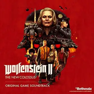 Обложка альбома Мик Гордон и Мартина Стиг Андерсена «Wolfenstein II: The New Colossus (Original Game Soundtrack)» ()