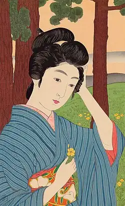 Женщина в роще, 1910 год