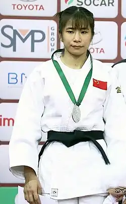 На пьедестале турнира в Баку в 2019 году