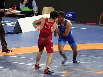 Ален справа на чемпионате мира 2017 до 23 лет.