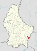 Расположение коммуны на карте Люксембурга