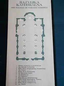 План костёла иезуитов