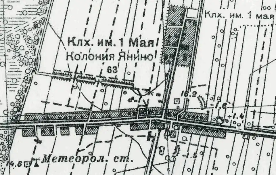 План колонии Янино. 1939&nbsp;год