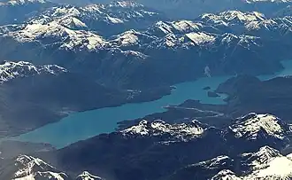 Аэрофотосъёмка озера Ельчо с восточной стороны в ноябре 2008 года