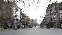 Вид улицы от пересечения с проспектом Маштоца