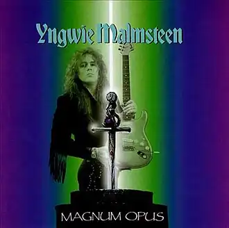 Обложка альбома Ингви Мальмстин «Magnum Opus» (1995)