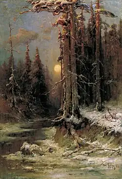 Закат солнца зимой (Зимний вечер) (1897)
