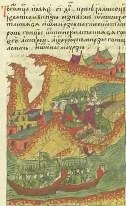 Юрий Такмаков в походе из Невеля к литовскому городу Озёрище