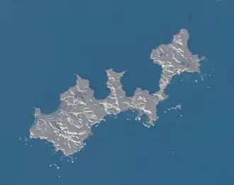 Остров Юрий (фотография из космоса)