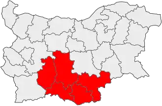 Южно-Центральный регион на карте