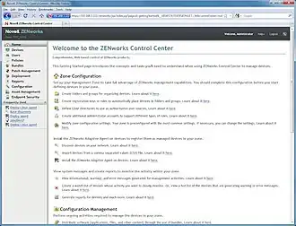 Скриншот программы Novell ZENworks