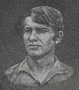 Портрет Зайица на мемориальной доске в Праге