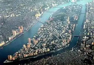 Остров Гезира (район Замалек) с высоты